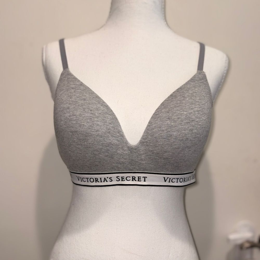 Victoria's Secret Heather Gray Bralette 36B